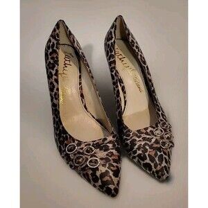 Kathy Van Zeeland Cordy Animal Print Leopard Pumps US 10m